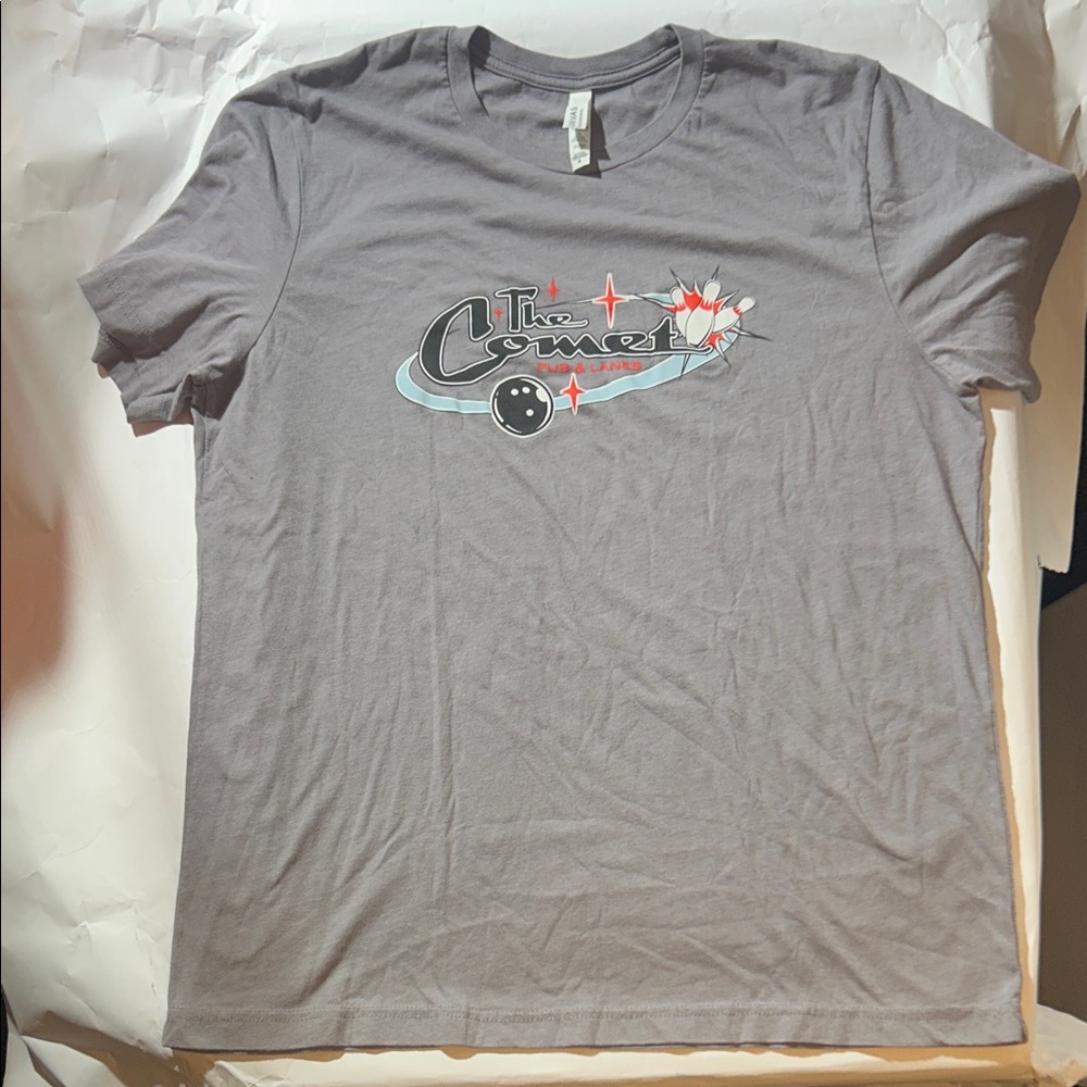 The Comet Pub & Lanes - Gray Graphic T-Shirt